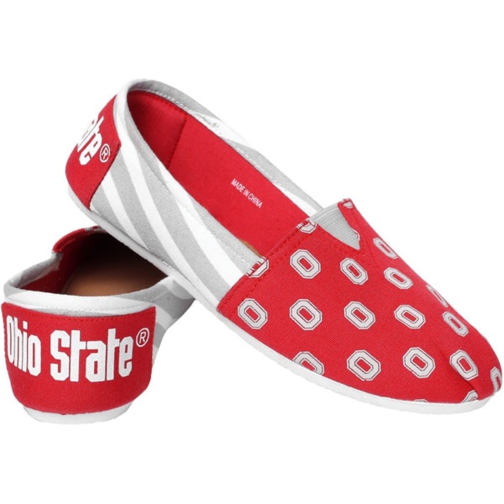 NEW Ohio State Women’s Slide On Canvas Shoes